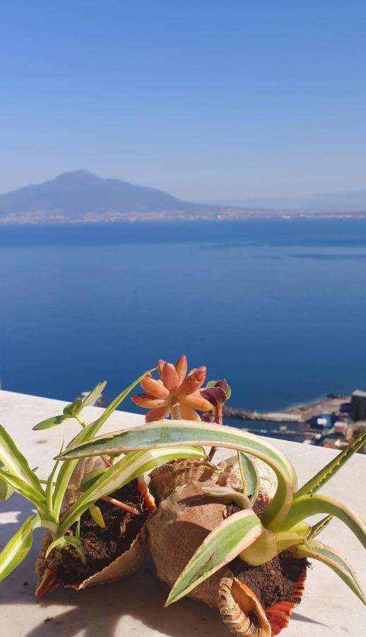 Dimora Del Conte Sorrento Coast Seaview Apartment Vico Equense Bagian luar foto